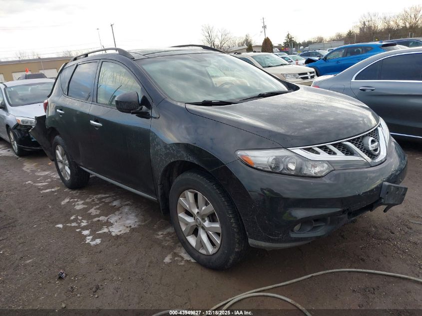 2014 Nissan Murano Sl VIN: JN8AZ1MW8EW522110 Lot: 43949827