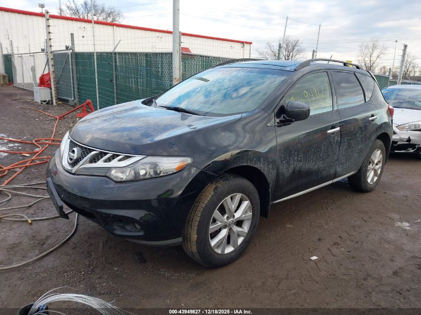 2014 Nissan Murano Sl VIN: JN8AZ1MW8EW522110 Lot: 43949827