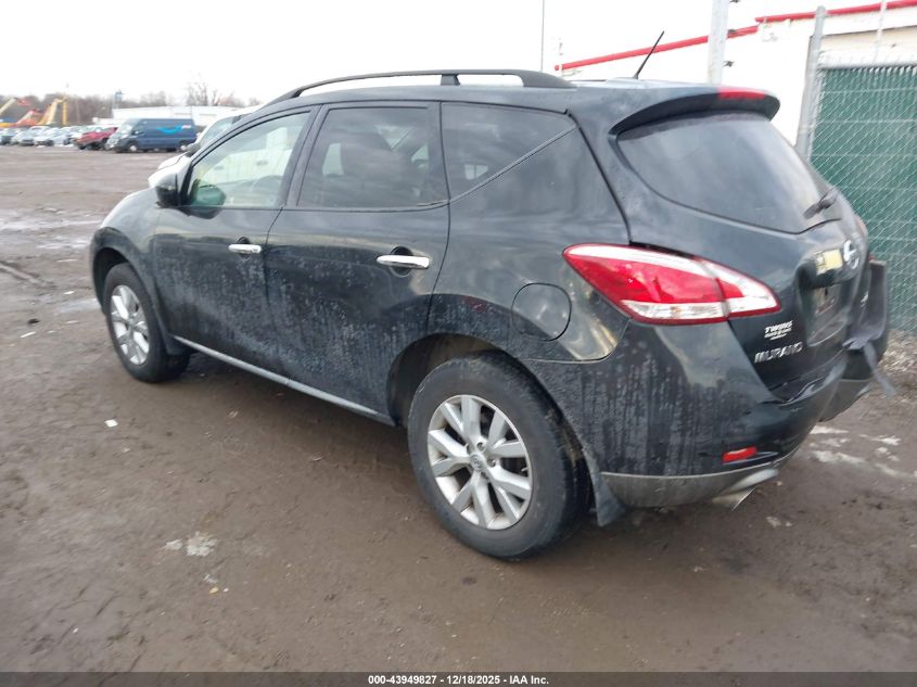 2014 Nissan Murano Sl VIN: JN8AZ1MW8EW522110 Lot: 43949827