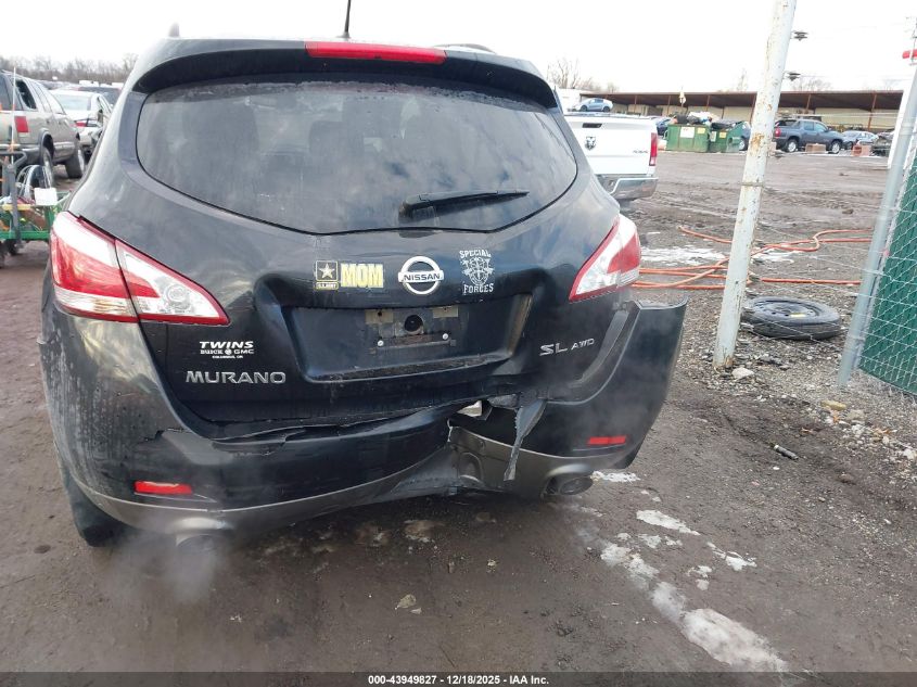 2014 Nissan Murano Sl VIN: JN8AZ1MW8EW522110 Lot: 43949827