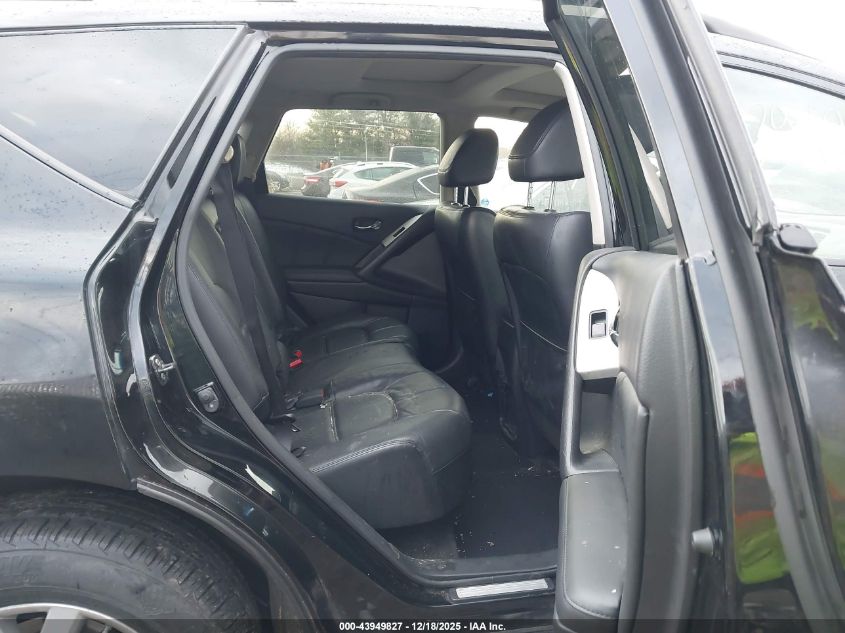 2014 Nissan Murano Sl VIN: JN8AZ1MW8EW522110 Lot: 43949827