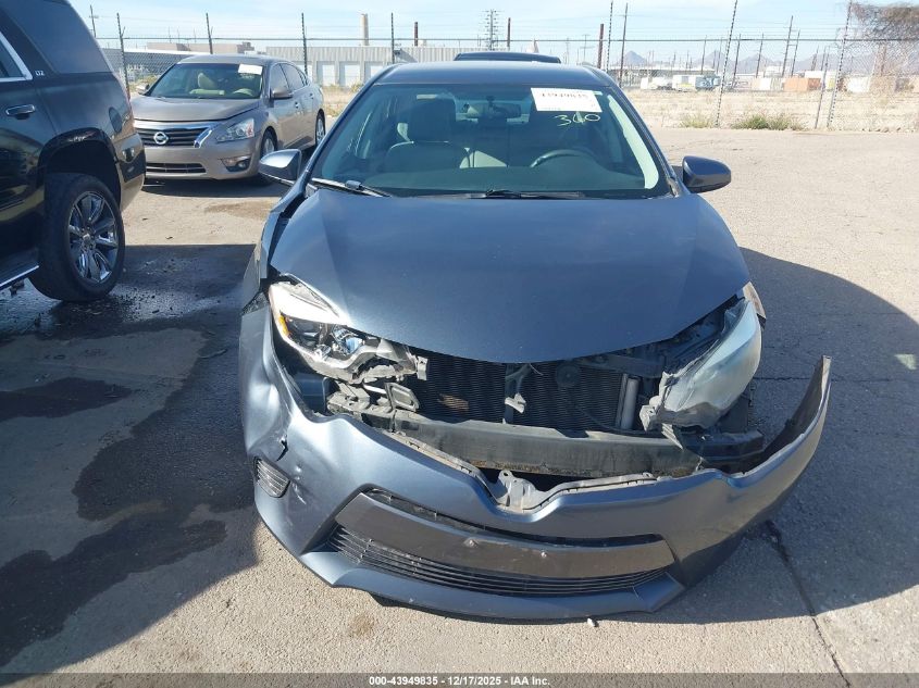 2015 Toyota Corolla Le VIN: 2T1BURHE3FC427656 Lot: 43949835