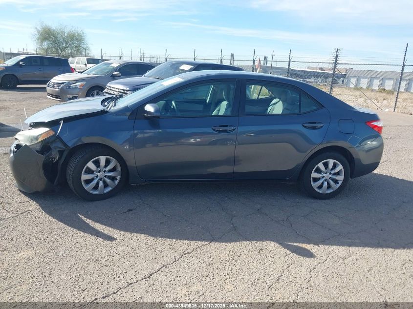 2015 Toyota Corolla Le VIN: 2T1BURHE3FC427656 Lot: 43949835