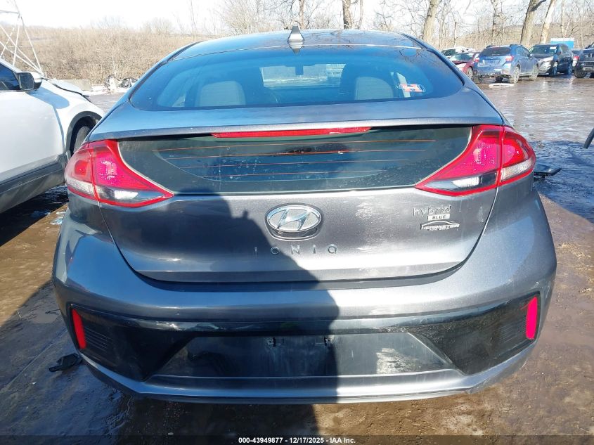 2018 Hyundai Ioniq Hybrid Blue VIN: KMHC65LC8JU073332 Lot: 43949877
