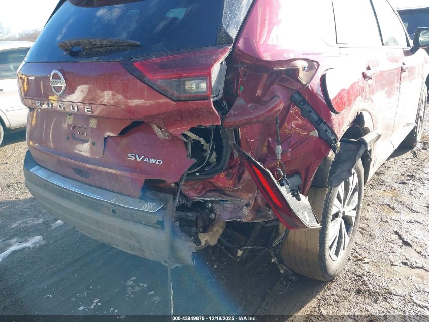 2021 Nissan Rogue Sv Intelligent Awd VIN: JN8AT3BB9MW210762 Lot: 43949879