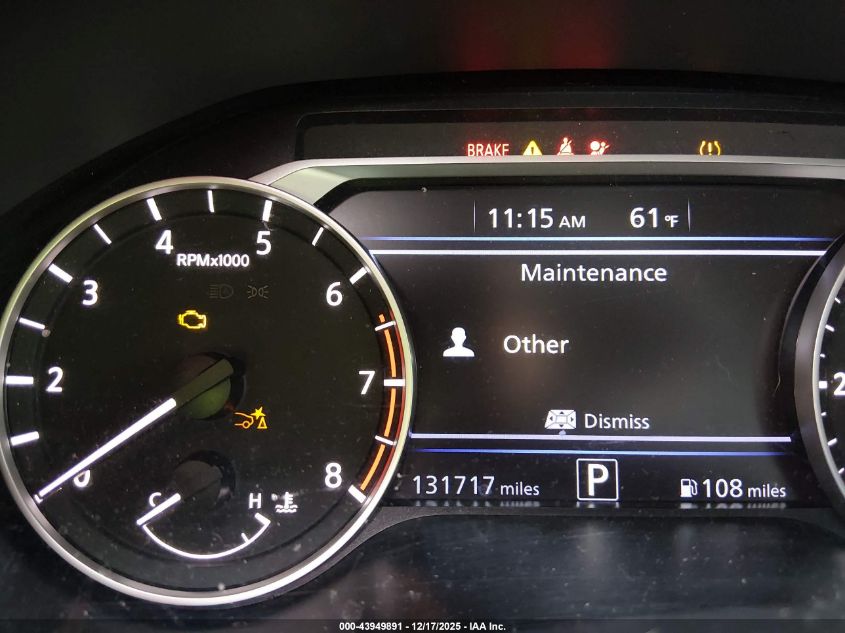 2020 Nissan Altima Sr Fwd VIN: 1N4BL4CV2LC120745 Lot: 43949891