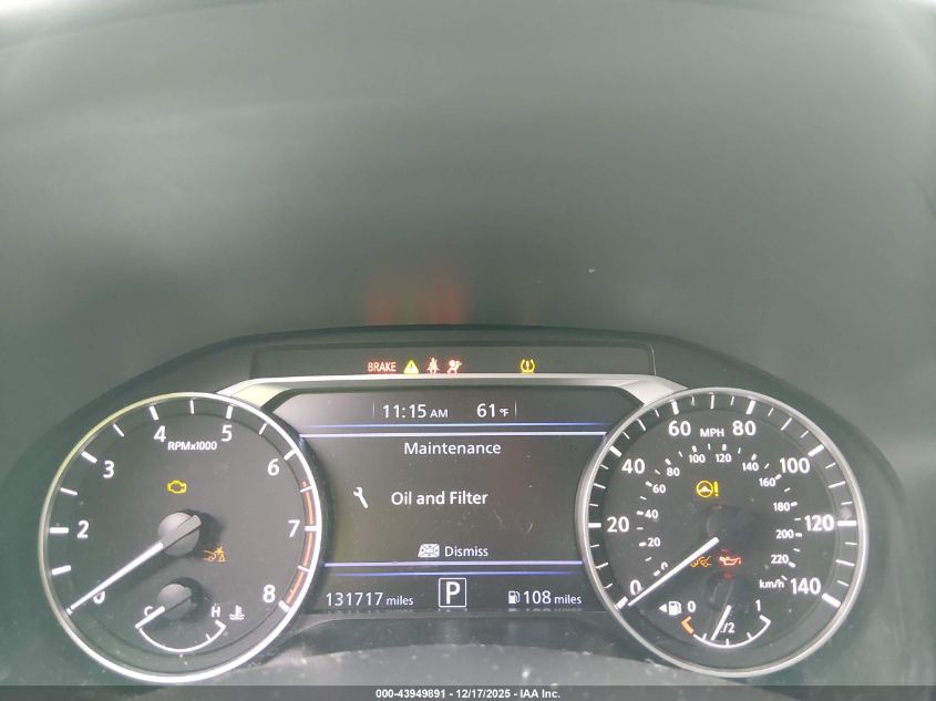 2020 Nissan Altima Sr Fwd VIN: 1N4BL4CV2LC120745 Lot: 43949891