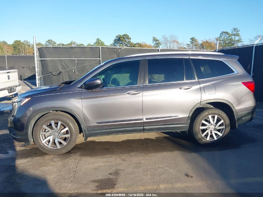 2019 Honda Pilot Ex-L VIN: 5FNYF5H51KB011320 Lot: 43949898