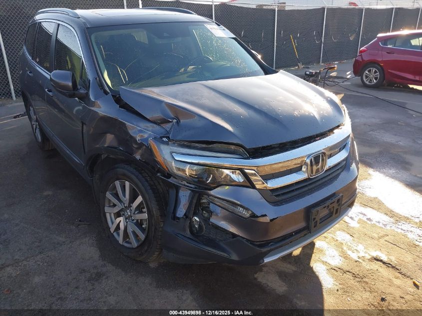 2019 Honda Pilot Ex-L VIN: 5FNYF5H51KB011320 Lot: 43949898