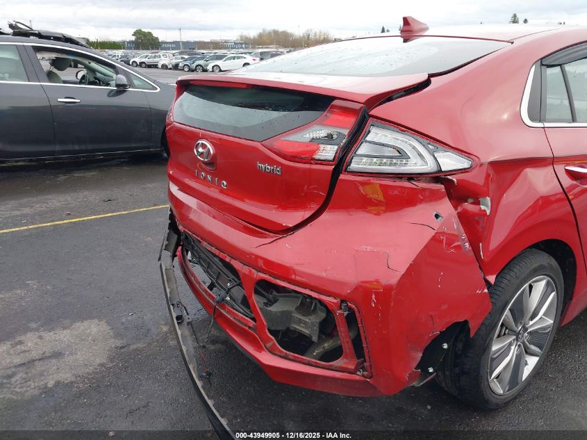 2019 Hyundai Ioniq Hybrid Limited VIN: KMHC85LC7KU137372 Lot: 43949905