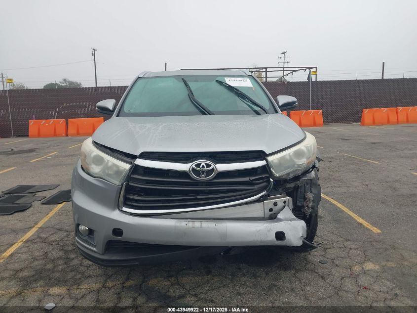 2016 Toyota Highlander Xle V6 VIN: 5TDKKRFHXGS144005 Lot: 43949922