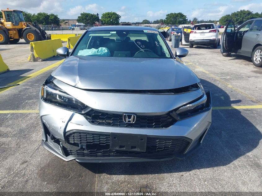 2025 Honda Civic Lx VIN: 2HGFE2F20SH601831 Lot: 43949965