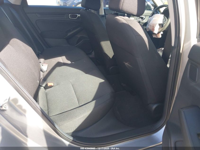 2025 Honda Civic Lx VIN: 2HGFE2F20SH601831 Lot: 43949965