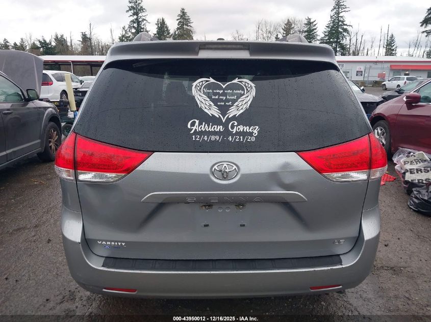 2013 Toyota Sienna Le V6 8 Passenger VIN: 5TDKK3DC9DS304715 Lot: 43950012