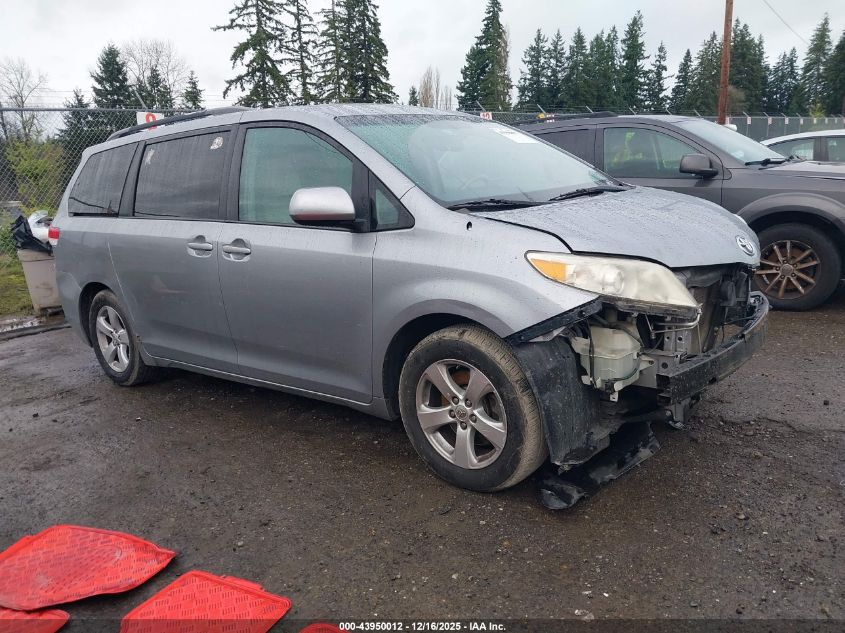 2013 Toyota Sienna Le V6 8 Passenger VIN: 5TDKK3DC9DS304715 Lot: 43950012
