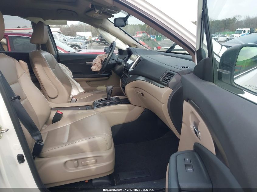 2017 Honda Pilot Ex-L VIN: 5FNYF6H58HB021762 Lot: 43950021