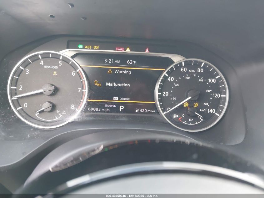 2021 Nissan Rogue Sv Fwd VIN: 5N1AT3BAXMC769947 Lot: 43950046