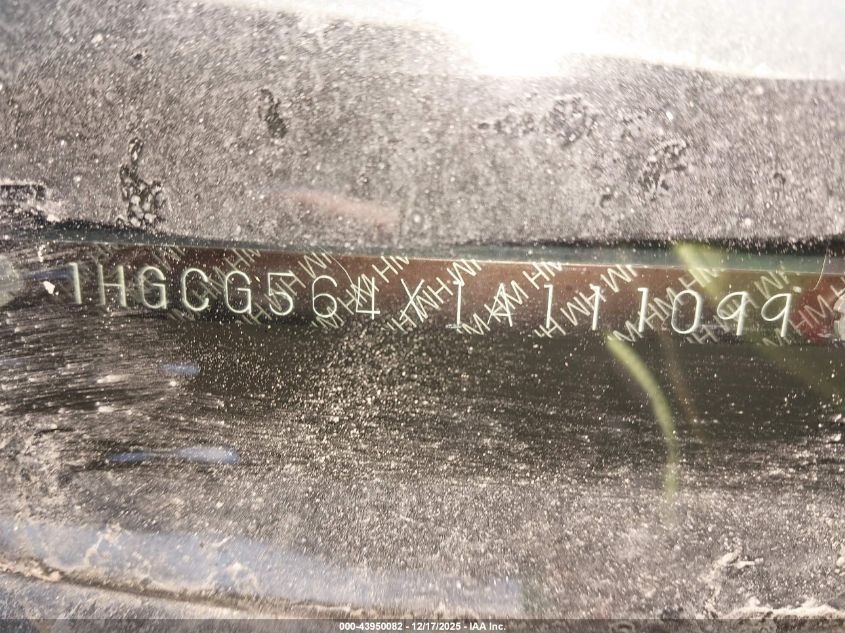 2001 Honda Accord 2.3 Lx VIN: 1HGCG564X1A111099 Lot: 43950082