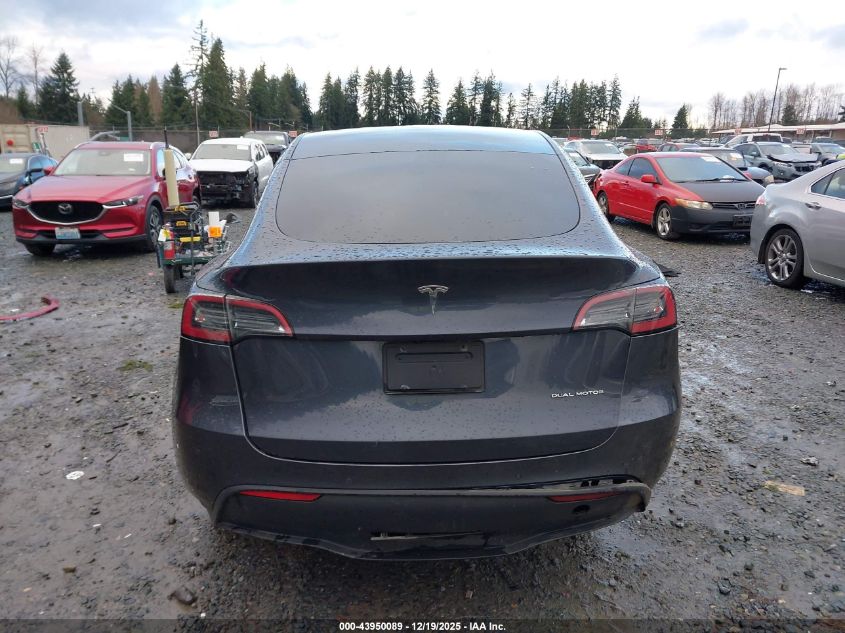 2021 Tesla Model Y Long Range Dual Motor All-Wheel Drive VIN: 5YJYGDEE8MF278193 Lot: 43950089