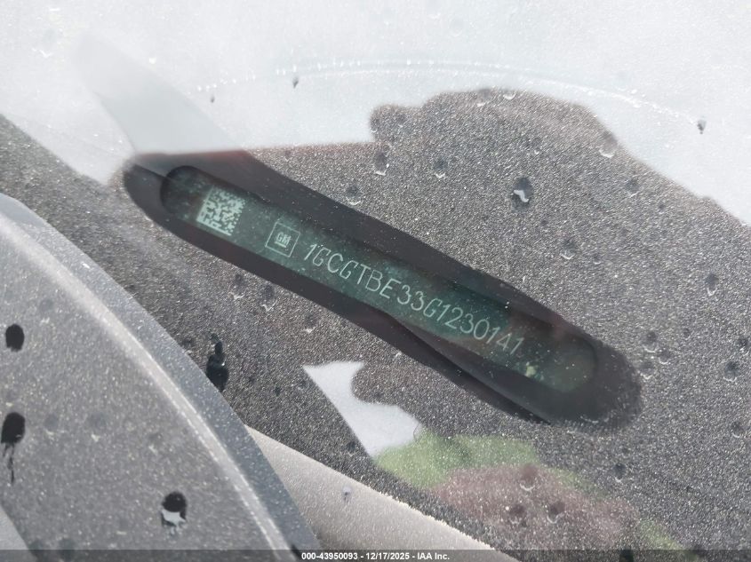 2016 Chevrolet Colorado Wt VIN: 1GCGTBE33G1230141 Lot: 43950093