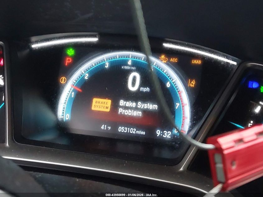 2020 Honda Civic Ex-L VIN: 19XFC1F73LE220448 Lot: 43950099