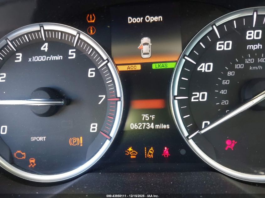 2018 Acura Tlx VIN: 19UUB2F31JA004922 Lot: 43950111