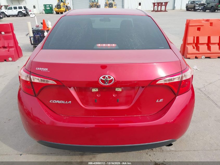 2018 Toyota Corolla Le VIN: 5YFBURHEXJP853000 Lot: 43950112