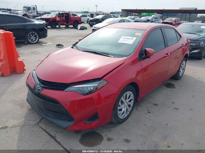 2018 Toyota Corolla Le VIN: 5YFBURHEXJP853000 Lot: 43950112