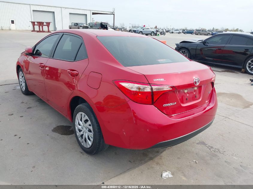 2018 Toyota Corolla Le VIN: 5YFBURHEXJP853000 Lot: 43950112