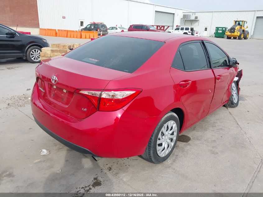 2018 Toyota Corolla Le VIN: 5YFBURHEXJP853000 Lot: 43950112