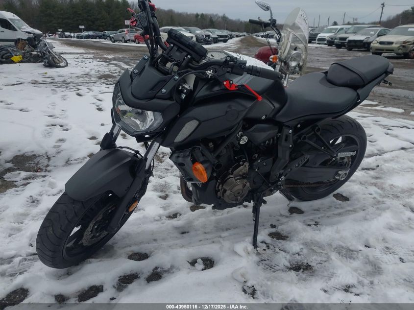 2020 Yamaha Mt07 VIN: JYARM27E7LA006560 Lot: 43950116