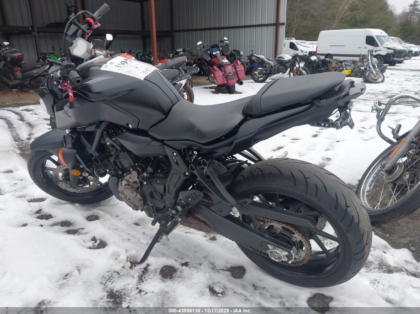 2020 Yamaha Mt07 VIN: JYARM27E7LA006560 Lot: 43950116