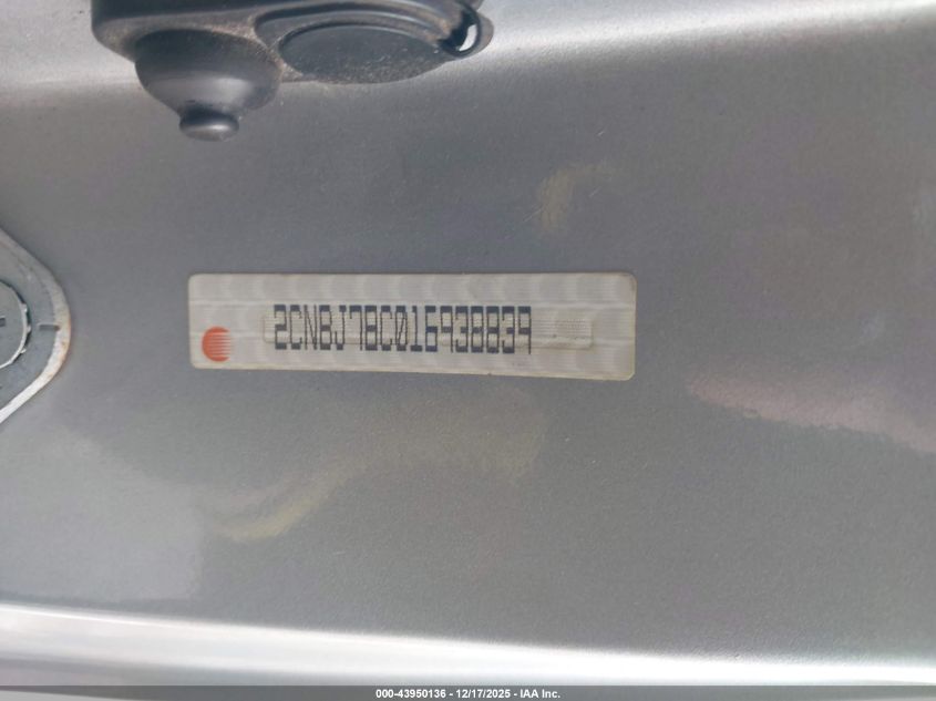 2001 Chevrolet Tracker Zr2 VIN: 2CNBJ78C016938839 Lot: 43950136