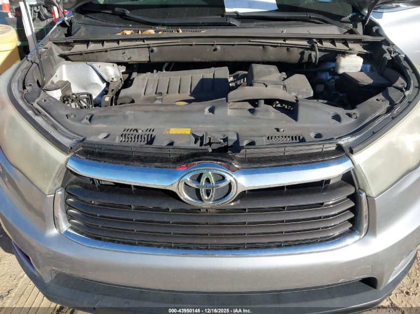 2014 Toyota Highlander Limited V6 VIN: 5TDYKRFH2ES031849 Lot: 43950146