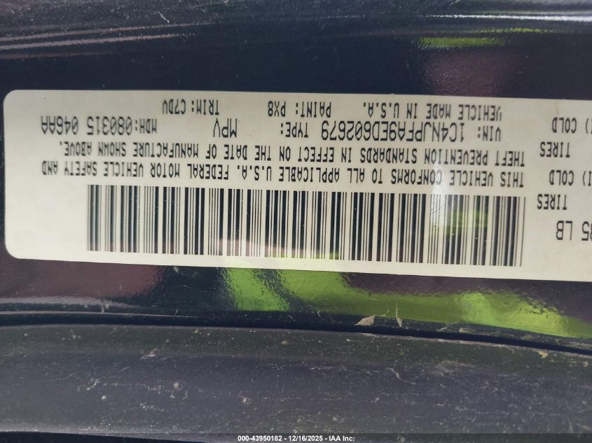 2014 Jeep Patriot Latitude VIN: 1C4NJPFA9ED602679 Lot: 43950182