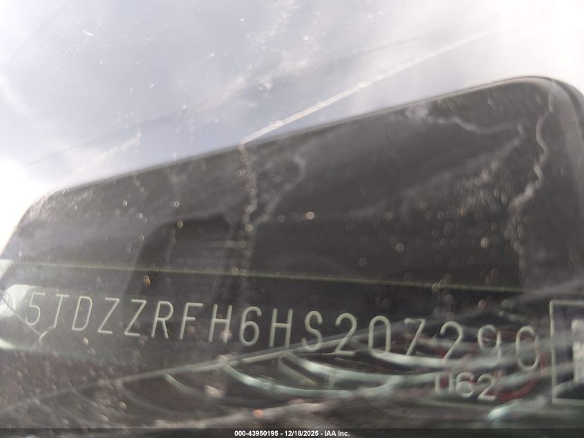 2017 Toyota Highlander Le Plus VIN: 5TDZZRFH6HS207290 Lot: 43950195