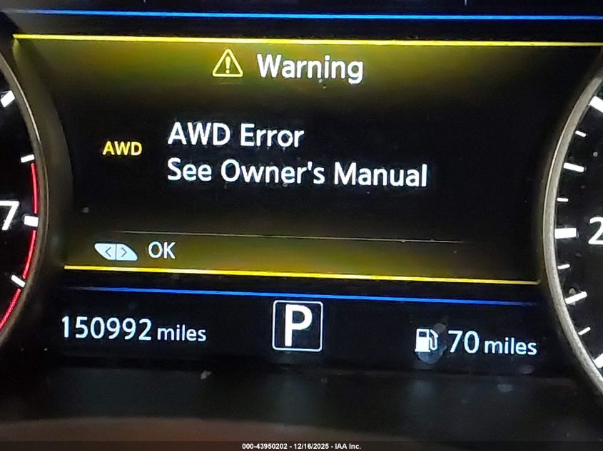 2016 Nissan Murano Platinum VIN: 5N1AZ2MH9GN161915 Lot: 43950202