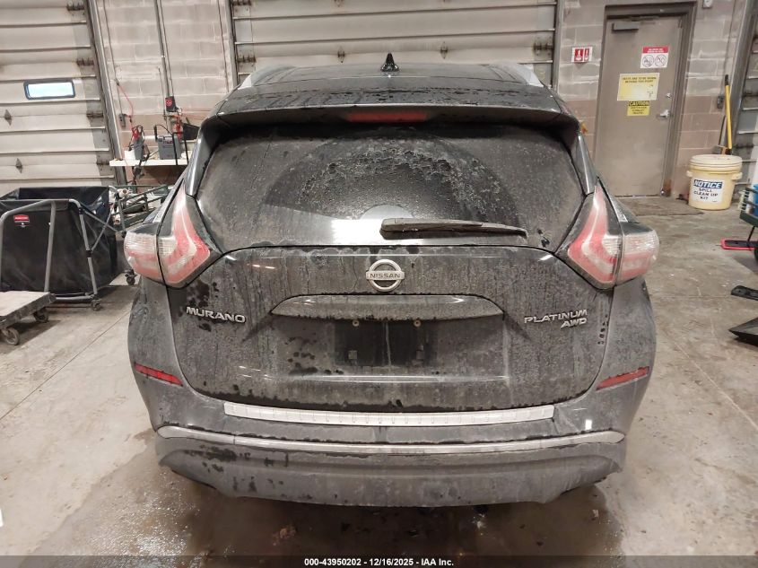 2016 Nissan Murano Platinum VIN: 5N1AZ2MH9GN161915 Lot: 43950202