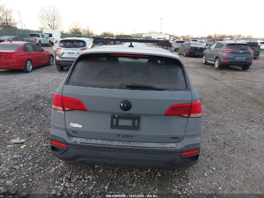 2022 Volkswagen Taos 1.5T Se VIN: 3VVLX7B20NM036213 Lot: 43950206