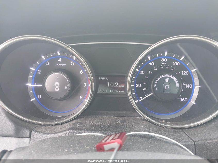 2013 Hyundai Sonata Gls VIN: 5NPEB4AC7DH547193 Lot: 43950228