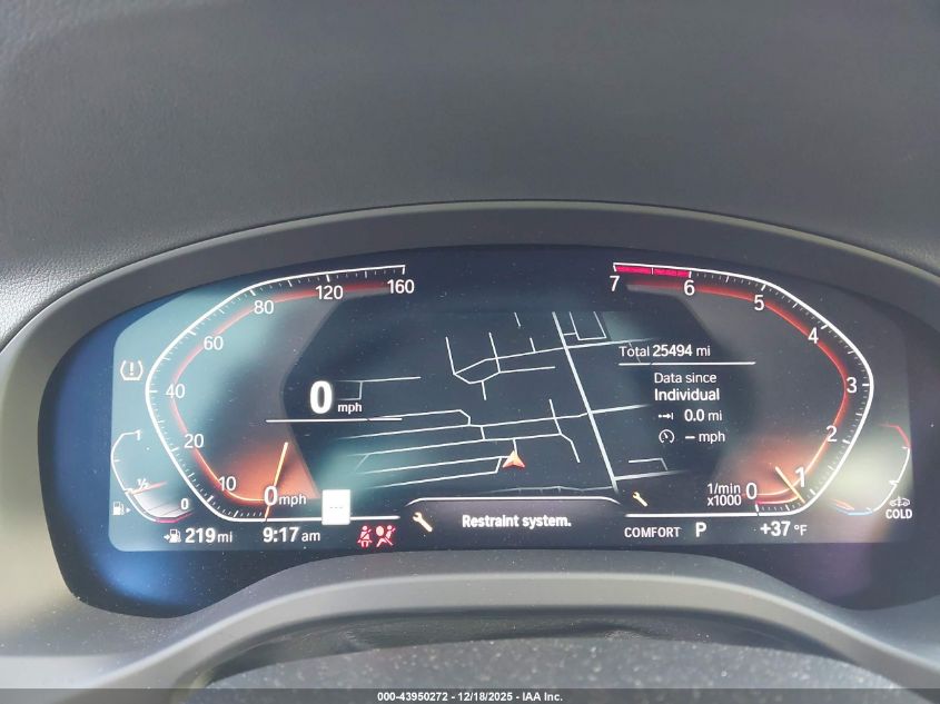 2022 BMW X3 xDrive30I VIN: WBX57DP00NN176722 Lot: 43950272