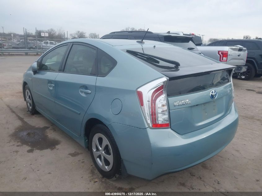 2014 Toyota Prius Three VIN: JTDKN3DU8E1750174 Lot: 43950275