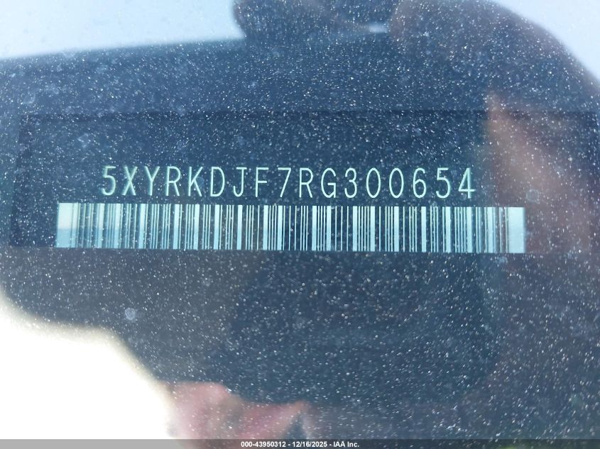 2024 Kia Sorento X-Line Sx VIN: 5XYRKDJF7RG300654 Lot: 43950312