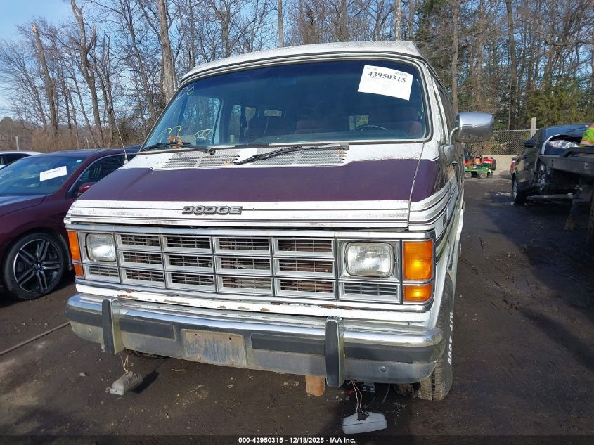 1990 Dodge Ram Van B250 VIN: 2B6HB21Y7LK748863 Lot: 43950315