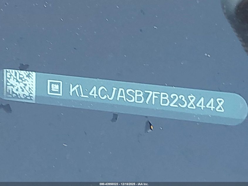 2015 Buick Encore VIN: KL4CJASB7FB238448 Lot: 43950323