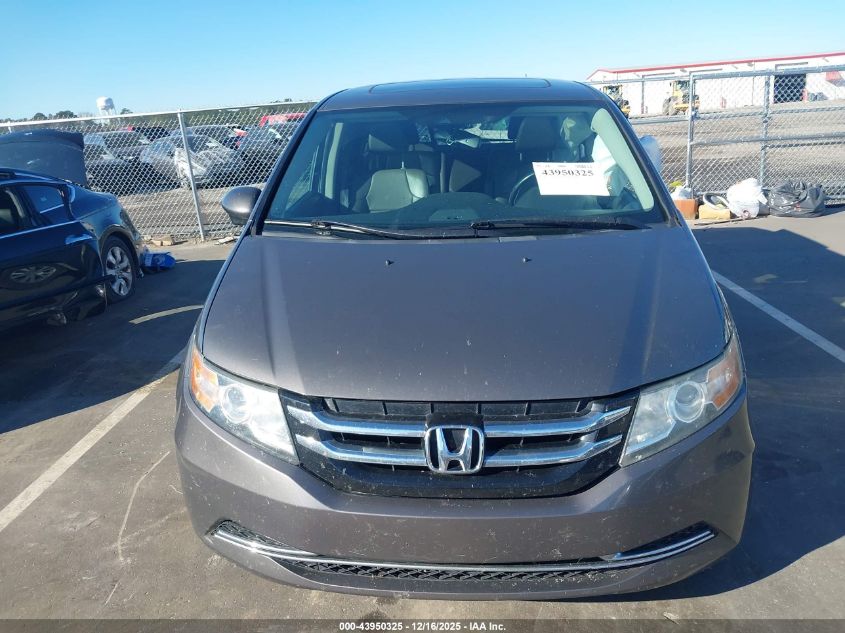 2016 Honda Odyssey Ex-L VIN: 5FNRL5H6XGB157230 Lot: 43950325