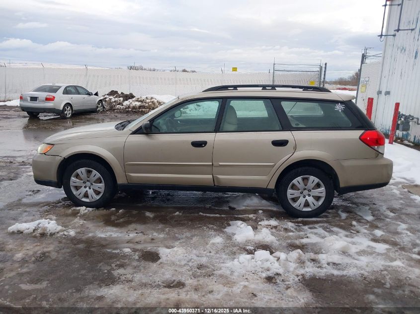 2008 Subaru Outback VIN: 4S4BP60C787303440 Lot: 43950371