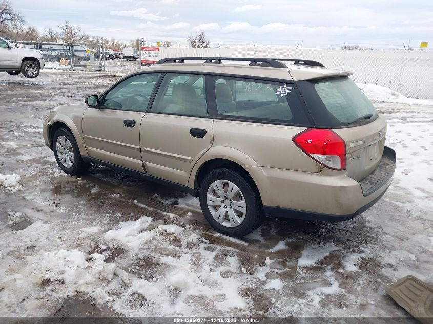 2008 Subaru Outback VIN: 4S4BP60C787303440 Lot: 43950371