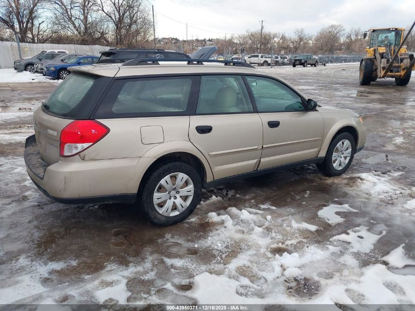 2008 Subaru Outback VIN: 4S4BP60C787303440 Lot: 43950371