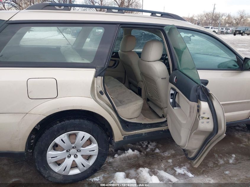 2008 Subaru Outback VIN: 4S4BP60C787303440 Lot: 43950371